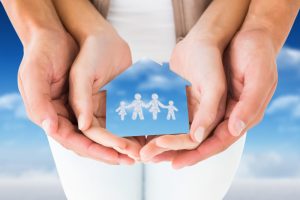 composite of couple hands holding family graphic